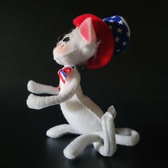 2008 Annalee Mouse 4th Of July Patriotic Plush Doll 6" Stars & Stripes - Picture 5 of 7